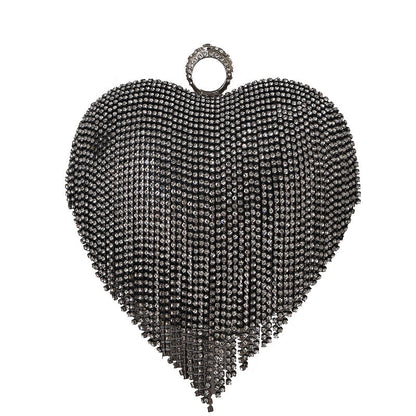Classic Heart Fashion Diamond Banquet Dress Evening Bags