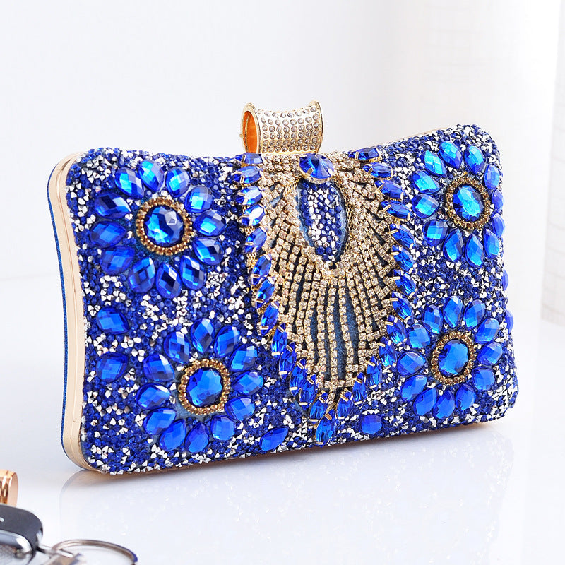 Dinner Party With Diamonds Rhinestone Dress Garment Evening Bags