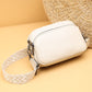Women's First Layer Cowhide Fashion Simple Litchi Pattern Shoulder Bags