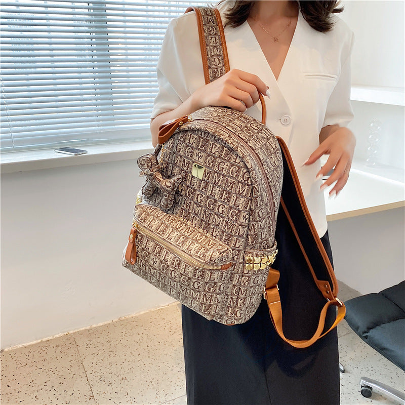 Women's Large Capacity Fashion Versatile Printing Backpacks