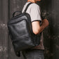 Men's Leather First Layer Cowhide Large Capacity Backpacks