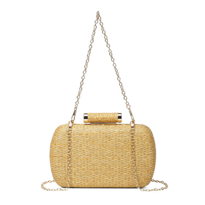 Women's Dinner Winter Straw Fashion Hand-woven Clutch Evening Bags