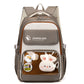 Women's Large Capacity Chinese Black Stain Resistant Middle School Students' Schoolbags
