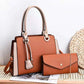 Women's Contrast Color Large Capacity Combination One Handbags
