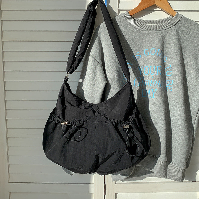 Women's College Niche Korean Style Nylon Large Shoulder Bags
