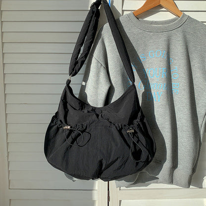 Women's College Niche Korean Style Nylon Large Shoulder Bags