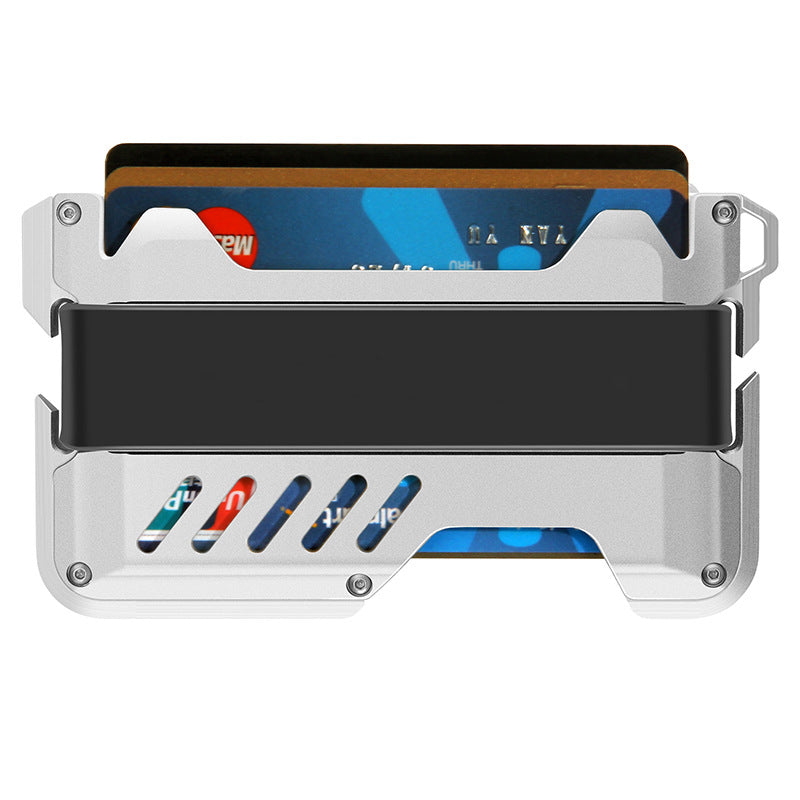 Men's Metal Aluminum Alloy Clamp Credit Card Holder