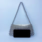 Vintage Pearl Chain Hand-woven Beads Underarm Shoulder Bags