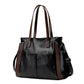 Women's Leather Large Black Korean Fashion Texture Shoulder Bags
