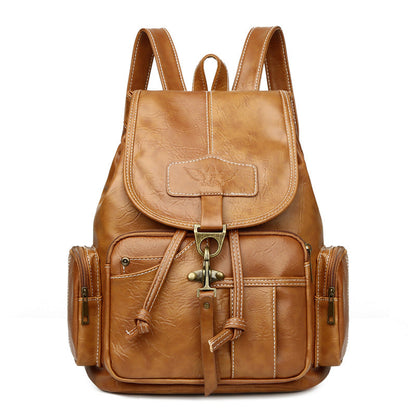 Women's Vintage Fashion Trendy Hook Large Capacity Backpacks