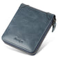 Men's Fanya Short Leather Zipper Driving License Men's Wallets