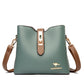 Women's Color Kangaroo Korean Fashion Textured Genuine Shoulder Bags