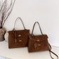 Texture Suede Large Capacity Commuter Fashion Shoulder Bags