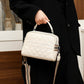 Women's Leather Diamond Embroidery Thread Fashionable Top Shoulder Bags
