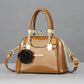 Textured Bright Leather Fashion Shell Dinner Handbags