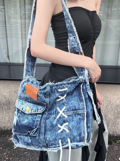 The Old Cowboy Niche Design Raw Crossbody Bags