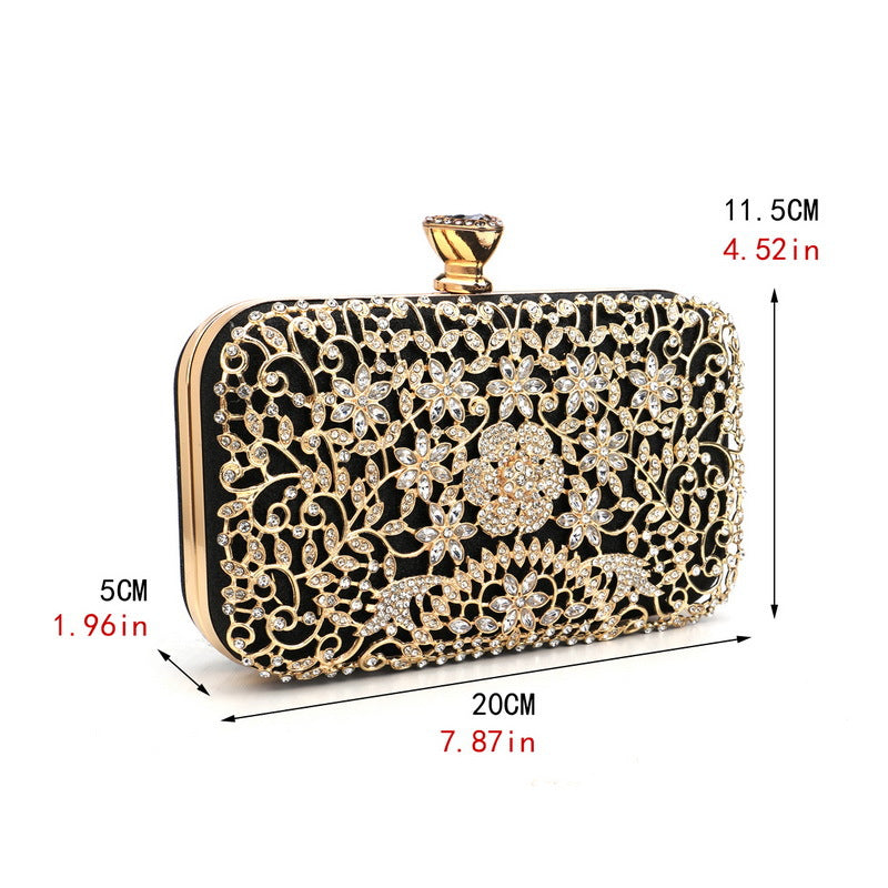 Inlaid With Diamond Dinner Banquet Clutch Bags