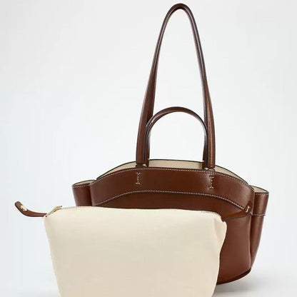 Brown Autumn Fashion Large Capacity Combination Bags