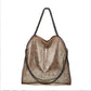 Stylish Women's Trendy Chain Foldable Portable Shoulder Bags