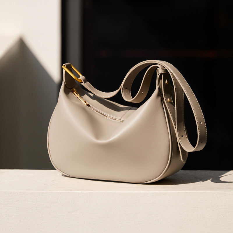 Women's Dumpling High-grade Underarm Genuine Leather Shoulder Bags