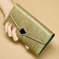 Women's Long Genuine Leather Design Fashion Elegant Ladies Wallets