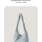 Capacity Nylon Cloth Texture Solid Color Shoulder Bags
