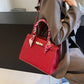 Women's Spring Stone Pattern Solid Color Simple Retro Handbags