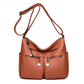 Women's Large Capacity Soft Leather Mother Tide Crossbody Bags
