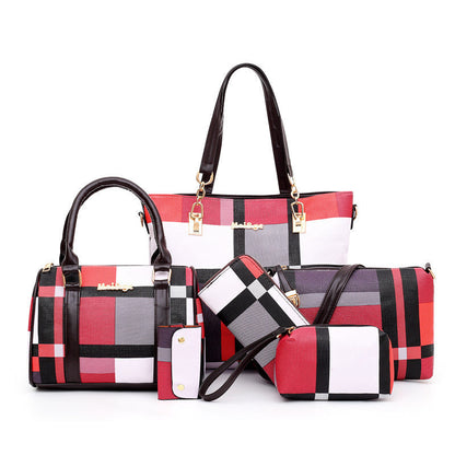 Women's Classy Fashion Check Korean Style Crossbody Bags