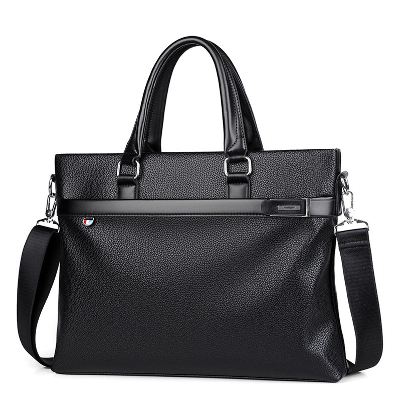 Men's Business Soft Leather Computer Trendy Trend Men's Handbags