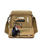 Men's Retro Vertical Horizontal Canvas Business Men's Shoulder Bags