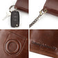 For Retro First Layer Leather Vertical Multiple Men's Wallets