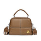 Women's Leather Diamond Embroidery Thread Fashionable Top Shoulder Bags