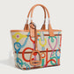 Women's Printed Fashion Canvas Textured Female Handmade Handbags