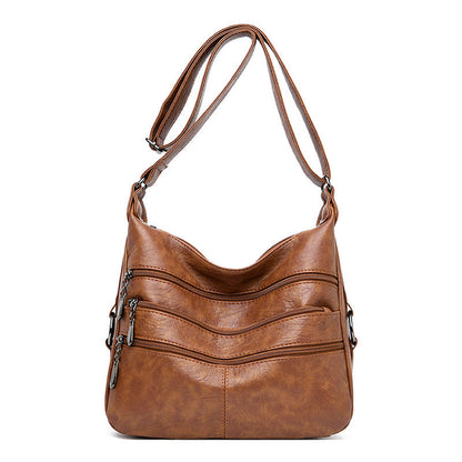 Women's Fashion Mother Large Capacity Soft Leather Crossbody Bags