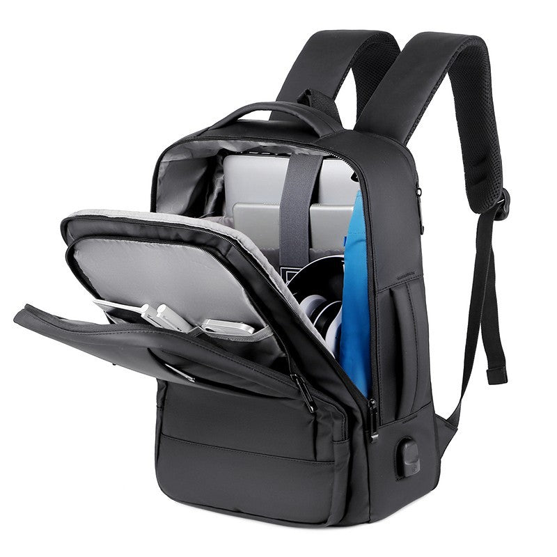 Men's Large Capacity Business Computer Waterproof Expansion Backpacks