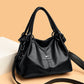 Women's Luxury Soft Leather Retro Solid Color Tote Bags