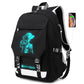 Men's Luminous Large Capacity Oxford Cloth Decompression Backpacks