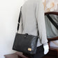Men's Business Large Capacity Simple Leather Black Men's Messenger Bags