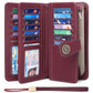 Women's Long Fan Billfold Leather Large Capacity Ladies Wallets