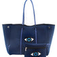 Leopard Print Printed Black Portable Beach Shoulder Bags