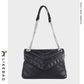 Women's Commuter Soft Metal Chain Embroidered Versatile Crossbody Bags
