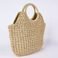 Women's Handmade Straw Large Capacity Woven Vacation Handbags