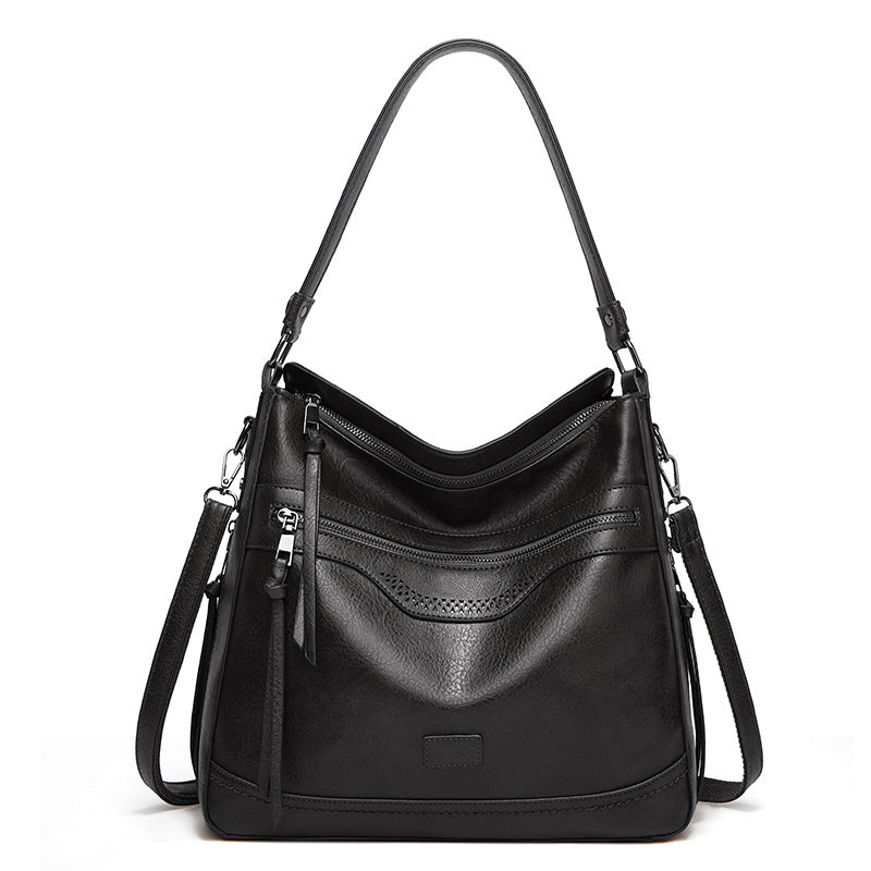 Women's Fashion Large Capacity Soft Leather Shoulder Bags