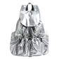 Korean Fashion Pleated Personality Large Capacity Backpacks