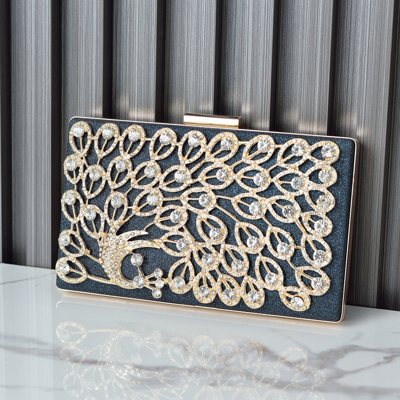 Women's High-grade Dinner Design Diamond Dress Hand-held Evening Bags