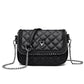 Spring Rhombus Embroidery Chain Soft Leather Shoulder Bags