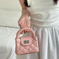 Women's Light Luxury Sweet Style Diamond Pattern Crossbody Bags