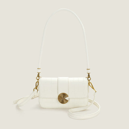 Women's High-grade Niche Underarm Retro Crocodile Pattern Shoulder Bags