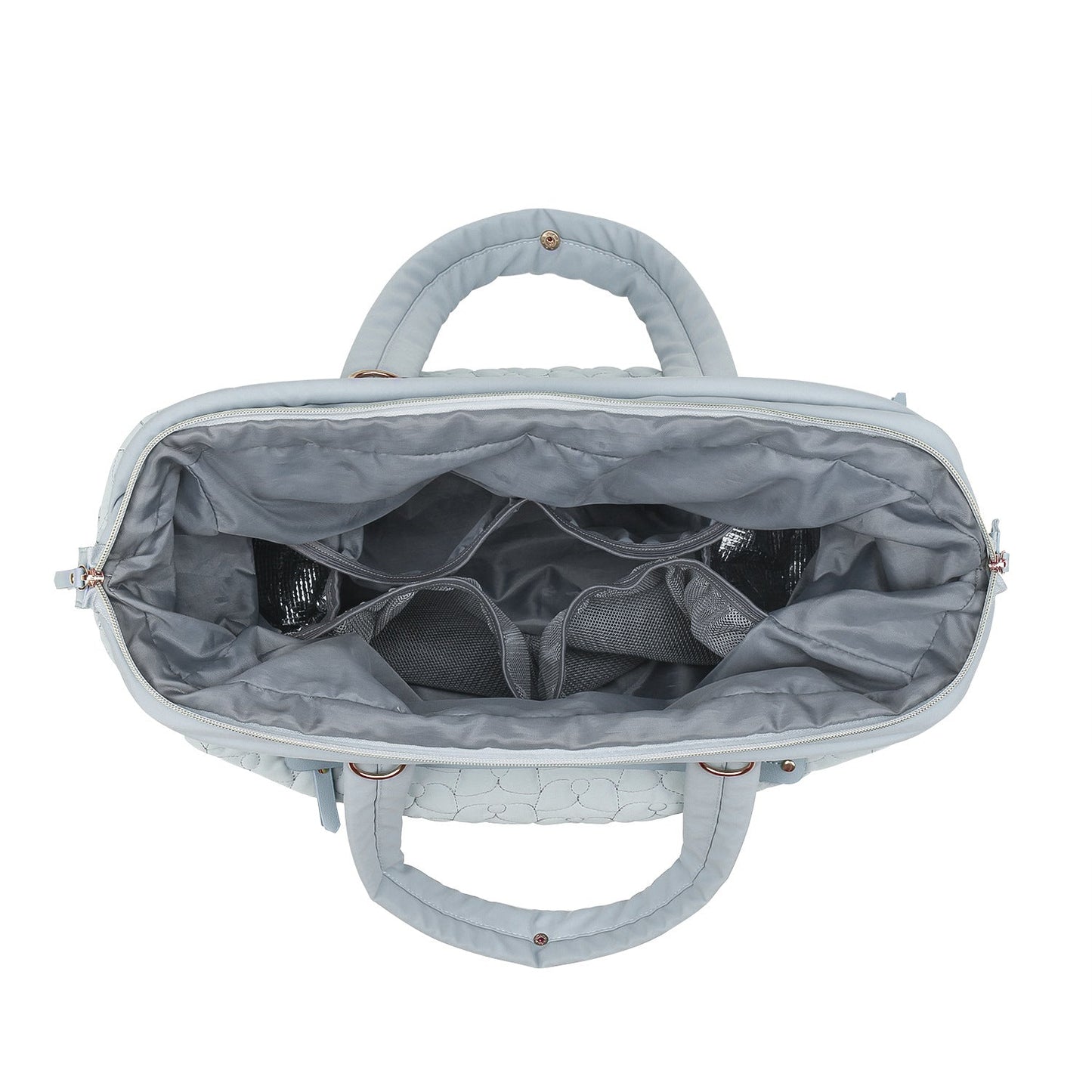 Mummy Quilted Embroidery Pattern Large Capacity Bags